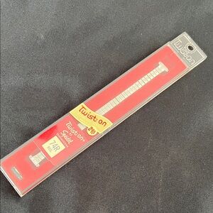 Vtg SPEIDEL Twist On Wrist Watch Band NOS Stainless Steel USA Ladies Silver Tone